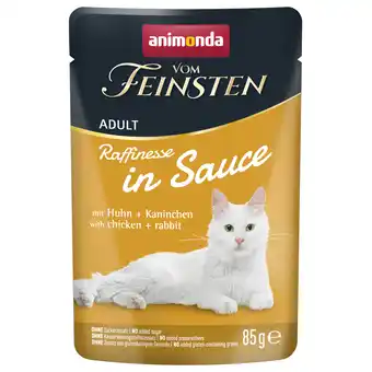 Zooplus Voordeelverpakking animonda vom Feinsten Adult Raffinesse in saus 48 x 85 g - met kip & konijn aanbieding