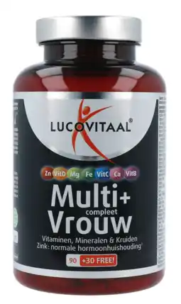 De Online Drogist Lucovitaal Multi+ Compleet Vrouw Tabletten aanbieding