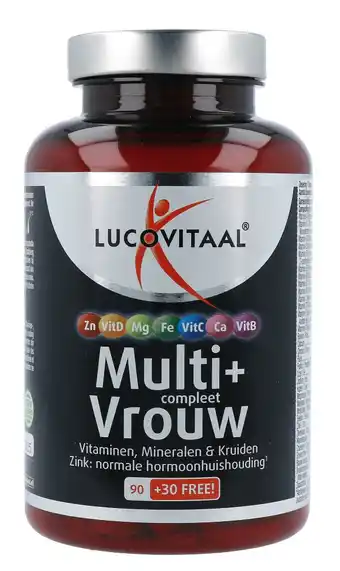 De Online Drogist Lucovitaal Multi+ Compleet Vrouw Tabletten aanbieding