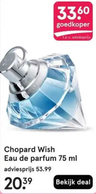 Etos Chopard Wish Eau de parfum aanbieding