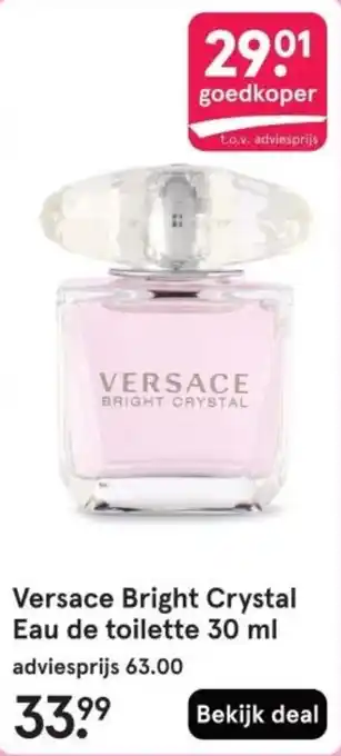 Etos Versace Bright Crystal Eau de toilette aanbieding