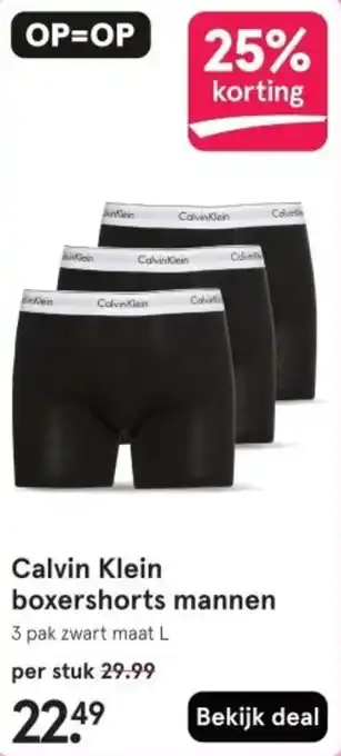 Etos Calvin Klein boxershorts mannen aanbieding
