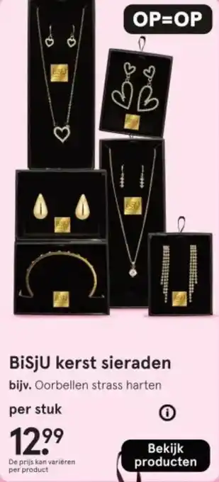 Etos BiSjU kerst sieraden aanbieding