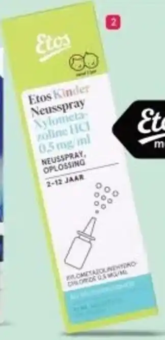 Etos Etos kinderneusspray Xylometazoline HCI aanbieding