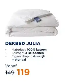 TotaalBED Dekbed Julia 100% katoen | 140 x 200 cm | 4-seizoenen aanbieding