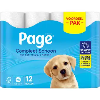 Dirk Page Toiletpapier 12 rollen compleet schoon aanbieding
