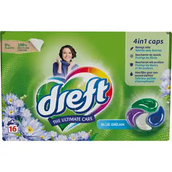 Dirk Dreft Wascapsules blauwe droom 4 in 1 aanbieding