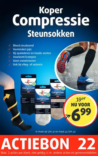 Lucovitaal Koper Compressie Steunsokken aanbieding