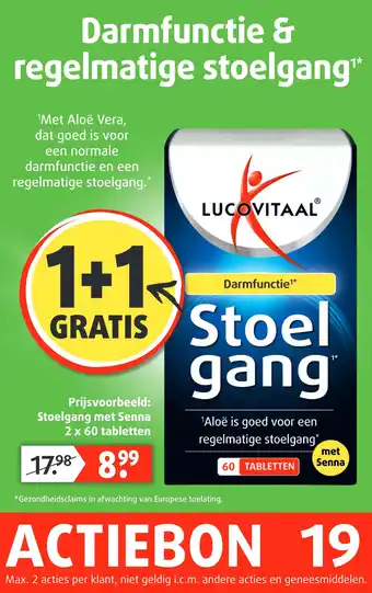 Lucovitaal Darmfunctie & regelmatige stoelgang aanbieding