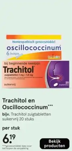 Etos Trachitol en Oscillococcinum aanbieding
