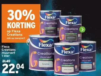 GAMMA Flexa Creations muurverf aanbieding