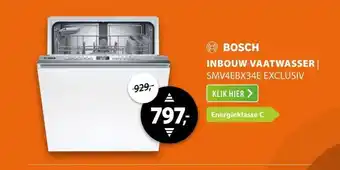 Expert Bosch SMV4EBX34E EXCLUSIV aanbieding