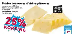 Boon`s Markt Plakken boerenkaas of Arina geitenkaas aanbieding