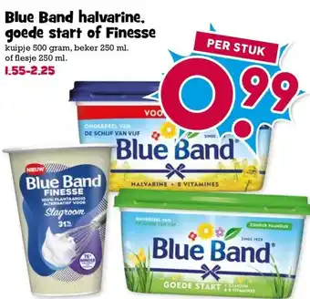 Boon`s Markt Blue Band halvarine, goede start of Finesse aanbieding