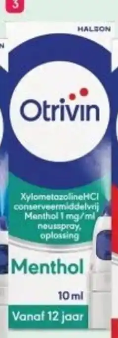 Etos Otrivin Menthol aanbieding
