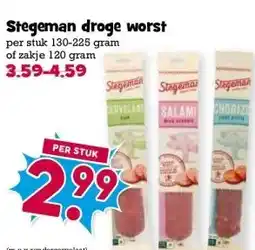 Boon`s Markt Stegeman droge worst aanbieding