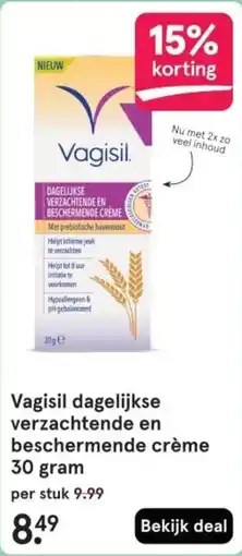 Etos Vagisil dagelijkse verzachtende en beschermende crème aanbieding