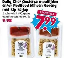 Boon`s Markt Daily Chef Oosterse maaltijden en/of Padifood Mihoen Goreng met kip ketjap aanbieding