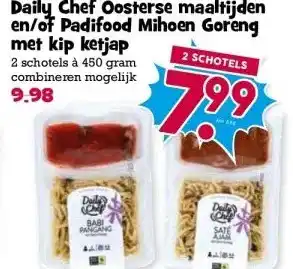 Boon`s Markt Daily Chef Oosterse maaltijden en/of Padifood Mihoen Goreng met kip ketjap aanbieding
