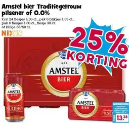 Boon`s Markt Amstel bier Traditiegetrouw pilsener of 0.0% aanbieding