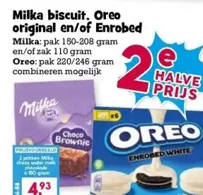 Boon`s Markt Milka biscuit, Oreo original en/of Enrobed aanbieding
