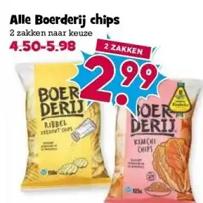 Boon`s Markt Alle Boerderij chips aanbieding