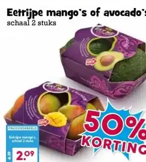Boon`s Markt Eetrijpe mango's of avocado's aanbieding