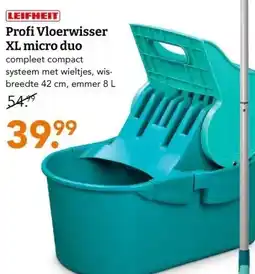 Blokker Profi Vloerwisser XL micro duo aanbieding