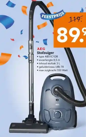 Blokker AEG Stofzuiger aanbieding