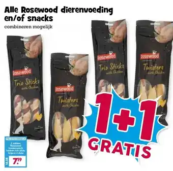 Boon`s Markt Alle Rosewood dierenvoeding en/of snacks aanbieding
