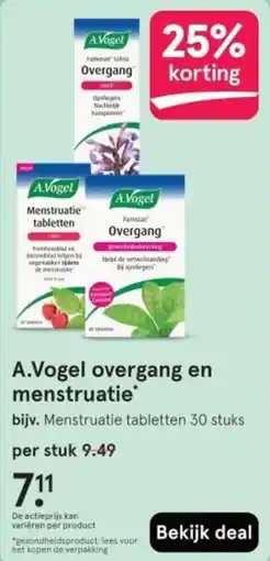 Etos A.Vogel overgang en menstruatie aanbieding