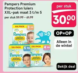 Etos Pampers Premium Protection luiers XXL-pak maat 3 t/m 5 aanbieding
