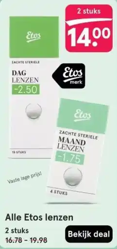 Etos Alle Etos lenzen aanbieding