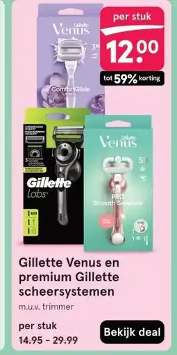 Etos Gillette Venus en premium Gillette scheersystemen aanbieding