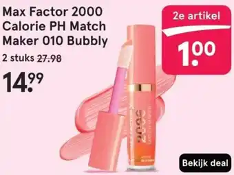 Etos Max Factor 2000 Calorie PH Match Maker 010 Bubbly aanbieding
