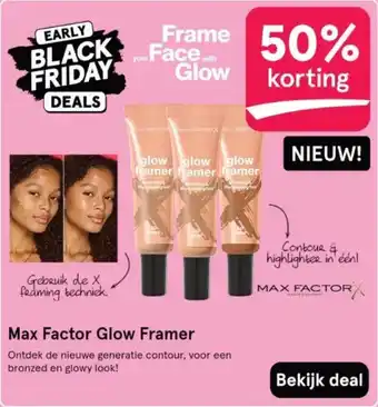 Etos Max Factor Glow Framer aanbieding