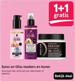 Etos Syoss en Gliss maskers en kuren aanbieding