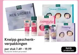 Etos Kneipp geschenk- verpakkingen aanbieding