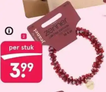 Etos Zenner x Jeanet collectie Haar elastiek kraaltjes aanbieding