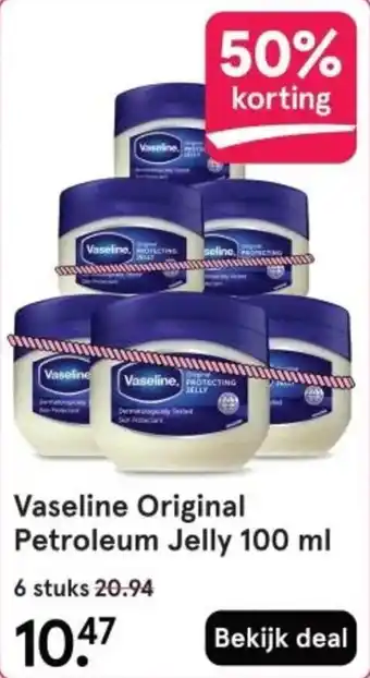 Etos Vaseline Original Petroleum Jelly aanbieding