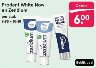 Etos Prodent White Now en Zendium aanbieding