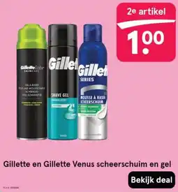 Etos Gillette en Gillette Venus scheerschuim en gel aanbieding