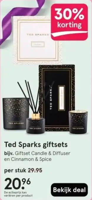 Etos Ted Sparks giftsets aanbieding
