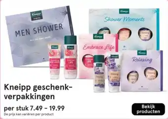 Etos Kneipp geschenkverpakkingen aanbieding