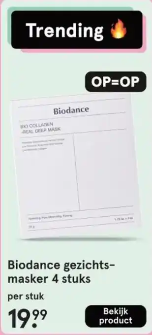 Etos Biodance gezichtsmasker aanbieding