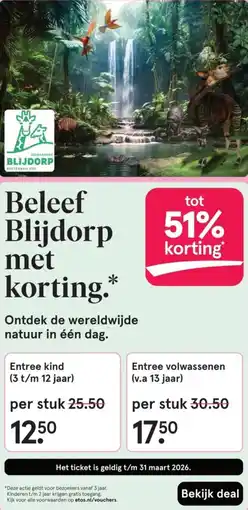 Etos Beleef Blijdorp aanbieding