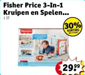 Kruidvat Fisher Price 3-In-1 Kruipen en Spelen. aanbieding