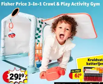 Kruidvat Fisher Price 3-In-1 Crawl & Play Activity Gym aanbieding