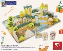 ALDI Houten bouwblokken aanbieding