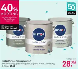 Karwei Histor Perfect Finish muurverf aanbieding